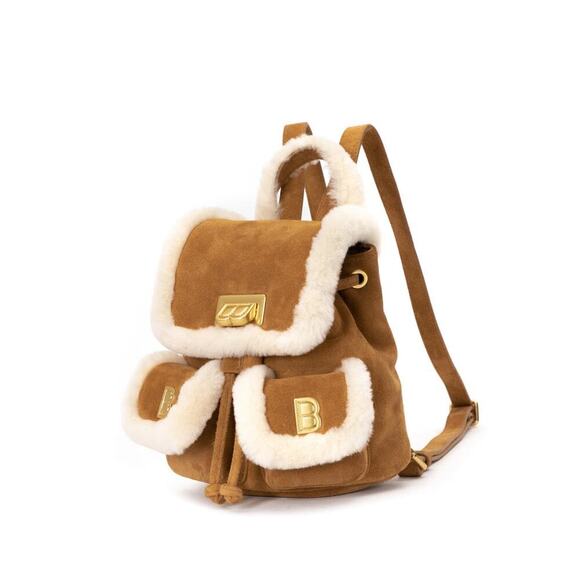 Brandon Blackwood Avi Backpack in Tan and Cream display picture 3